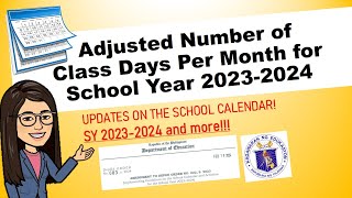 DepEd School Calendar 2024 Adjusted ӏ DepEd Order No 003 s 2024 tekingtitser [upl. by Hausmann187]