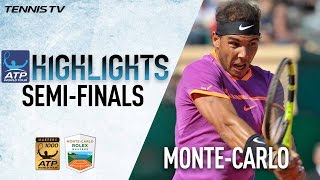 Highlights Nadal RamosVinolas Set Up Spanish Final At MonteCarlo 2017 [upl. by Hahsi]