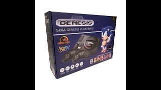 Unboxing amp Review of AtGames Sega Genesis Flashback Modded with All Sega Games [upl. by Harday]