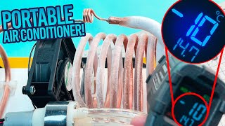 How to Make a Powerful Mini Freezer  Portable Mini Air Conditioner up to 10ºC [upl. by Laumas]