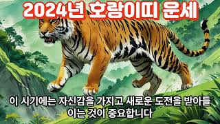 2024년 호랑이띠 운세Tiger Horoscope 2024사주 지식 띠별운세 운세 이슈 horoscope midjourney 정보 호랑이 fortune [upl. by Gore]