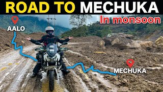 Khatarnaak Ho gaya 😰 AALO To MECHUKA 🏍 Road To MECHUKA  Northeast  EP 23 [upl. by Lokkin792]