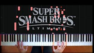 Smash Bros Ultimate  Main Theme  Lifelight Accurate Arrangement Piano amp Synthesia [upl. by Thessa]