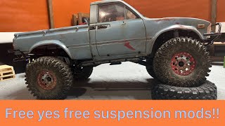 Free suspension mods to include the chino mod on the RC4WD tf2 Do they make a difference [upl. by Andrew]