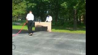 How to Apply SealMaster Pavement Sealer — Asphalt Sealcoating [upl. by Yrok]