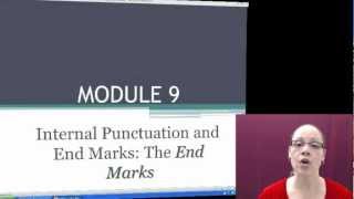 English 098 Module 94 End Marks Periods Question Marks and Exclamation Points [upl. by Aihtnic300]