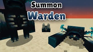 How to Make any Sculk Shrieker Summon the Warden in Minecraft [upl. by Wiltsey]