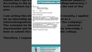 Approval Letter from College for Internship [upl. by Ninerb]