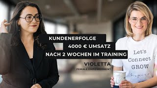 4000 € Umsatz nach nur 2 Wochen als nebenberuflich selbstständiger Coach Kundeninterview [upl. by Urbain]