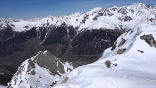 360 Tour de Bavon Liddes Valais skirando Suisse 10042016 [upl. by Eiramanit238]