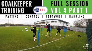 GOALKEEPER TRAINING  PASSING amp FOOTWORK DRILLS  VOL 4 PT1 [upl. by Firooc]