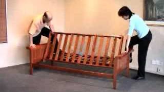 Futon Assembly How to Assemble a Futon Frame  Bronze Series by Night and Day [upl. by Persian]