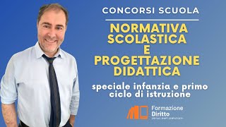 Concorsi scuola come la normativa scolastica aiuta la progettazione didattica infanzia e 1 ciclo [upl. by Nordine576]