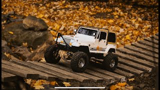 Fall Crawling  TRX4 Jeep Islander  ArtsyRC [upl. by Aredna]