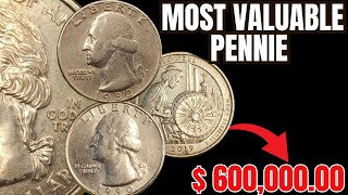 quotTop 5 Most Valuable Pennies US Worth Millions You Have These [upl. by Llerref]