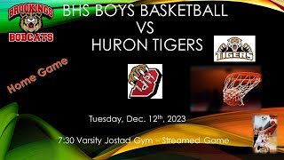 Brookings Bobcats Boys Varsity Basketball vs Huron Tigers BBB 121223 [upl. by Ahsaele]