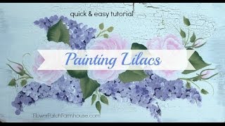 Paint Lilacs Fast and Easya tutorial [upl. by Lontson691]