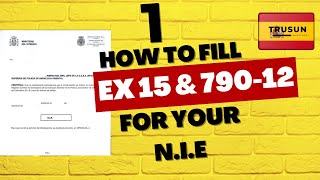 🖊 How to Complete Modelo EX15 for NIE Application Step by Step✅ [upl. by Byram669]