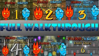 Fireboy and Watergirl 16 ALL Games  ALL Levels Full Walkthrough [upl. by Janicki415]