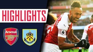 Ozil is back and Aubameyangs on fire  Arsenal 31 Burnley  Goals and highlights [upl. by Margy]