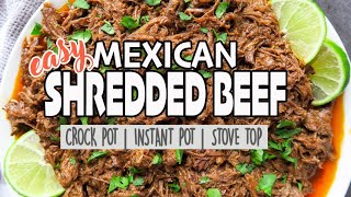 Easy Crockpot Mexican Shredded Beef [upl. by Solim627]