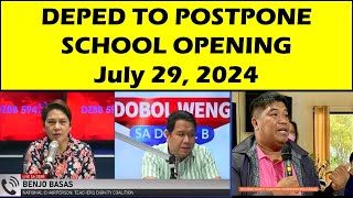 JUST IN WALANG PASOK DEPED TO POSTPONE SCHOOL OPENING July 29 2024 wildtvoregwalangpasok [upl. by Bushweller603]