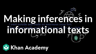 Making inferences in informational texts  Reading  Khan Academy [upl. by Gautier]