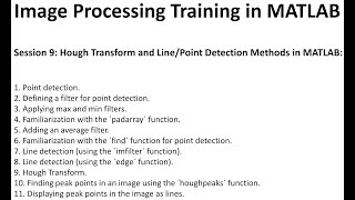 Image Processing Training in MATLAB Session 9 [upl. by Xavler]