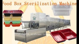 Food Box Sterilization Machine ，Fully automatic Microwave Sterilization Equipment [upl. by Marquez]