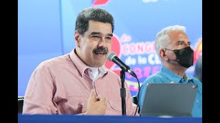 Maduro anuncia aumento salarial y de pensiones a medio Petro Bs 126 mensual [upl. by Ayrb]