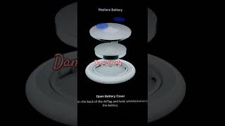 how to replace air tag Battery air airtag tracking track shortsfeed youtubeshort [upl. by Andreana]