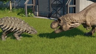 TRex VS Ankylosaurus  Jurassic World Evolution [upl. by Sisak]