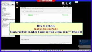 How to Unbrick Xiaomi Pad 5 Mi Pad 5 Soft Brick Stuck fastboot  Lock the bootloader  Bricked [upl. by Jonathon469]