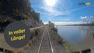 Führerstandsmitfahrt von Radolfzell nach Friedrichshafen mit bwegt auf der Bodenseegürtelbahn [upl. by Aisyla]