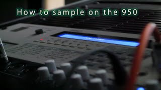 How to Sample on the 1988 AKAI S950 12bit Sampler [upl. by Mcclelland221]