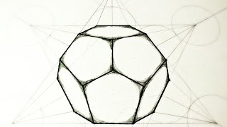 How To Draw Dodecahedron  The 5 Platonic Solids [upl. by Nikolia]