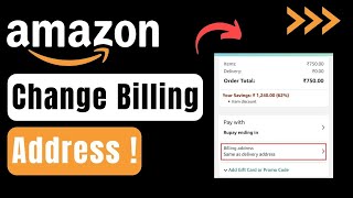 How To Change Billing Address On Amazon [upl. by Katee]