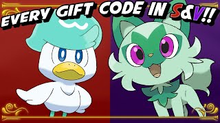 Every gift code in Pokemon Scarlet and Violet July 2024 [upl. by Esekram224]