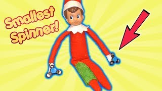 Our Elf on the Shelf Broke His Leg  Worlds Smallest Fidget Spinner  DavidsTV [upl. by Adnalra]