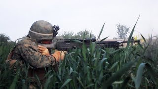 US MARINES FIREFIGHT WITH TALIBAN IN TALL GRASS [upl. by Josephson]