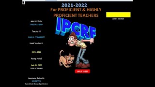 2022 DepEd AUTOMATED IPCRFFreebies Auto SAT Auto RPMS Tools and Auto COT and TRF [upl. by Tterraj]