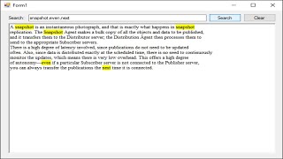 C Tutorial  How to Search and Highlight Text in a RichTextBox  FoxLearn [upl. by Almeta]