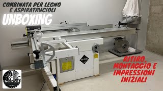 Combinata per legno MaCo 2L c300 e aspiratrucioli [upl. by Ylhsa]