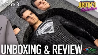 Superman Black Suit Justice League By Art Transcendent 16 Scale Figure Unboxing amp Review [upl. by Aihcrop]