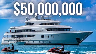 Inside a 50000000 Luxury SuperYacht  201 Lurssen Super Yacht Tour [upl. by Balliett]