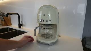 Smeg Retro Style Coffee Maker Machine Review Making Coffee with the SMEG Retro Coffee Maker Machine [upl. by Ursel]