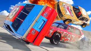 Massive NASCAR Crash Ends Friendship in Wreckfest Multiplayer [upl. by Adnalu]