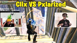 Clix VS Pxlarized 2v2 TOXIC Fights w Khanada amp EpikWhale [upl. by Annoyt758]