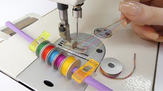 A perfect embroidery A unique trick to stitch with multiple threads at the same time [upl. by Cooley771]