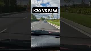 K20 VS B16 civic vs mini 😀 music vtec urbanbackstreetgarage mini fast honda [upl. by Balch]